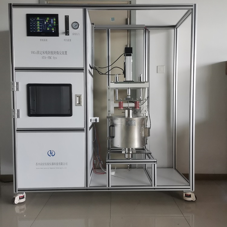 實(shí)驗(yàn)室分解二惡英聯(lián)合SCR脫硝濾料性能評(píng)測(cè)平臺(tái) 電動(dòng)升降方便更換材料